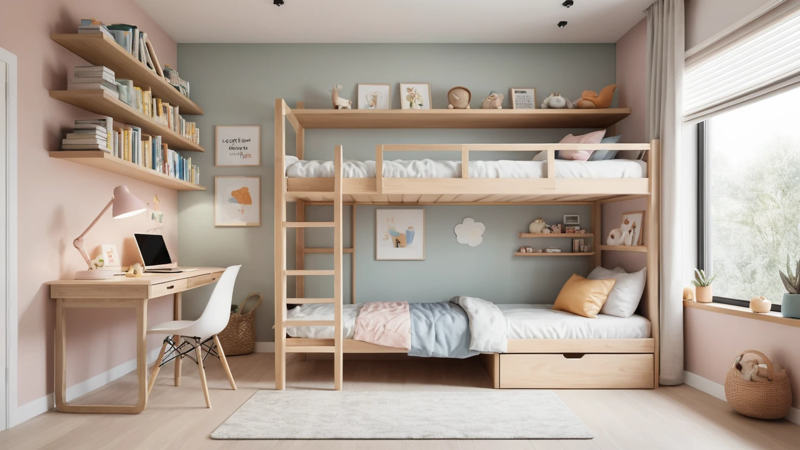 Bunk Bed With Desk